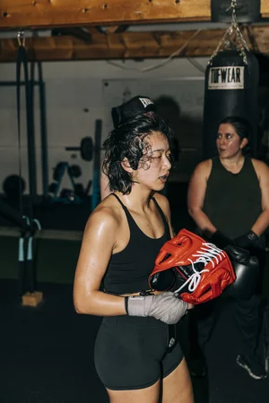 Cat from the Nomad women's sparring program